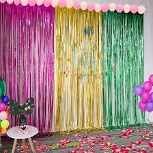 Foil Curtains Birthday Decoration