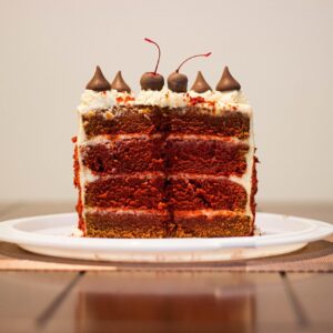 cake, chocolate, happy birthday, bakery, sweet, red velvet